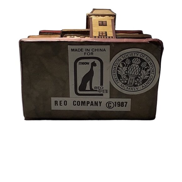 Vintage Straw House Christmas Ornament Preservation Society Newport County 1987 - Picture 5 of 5